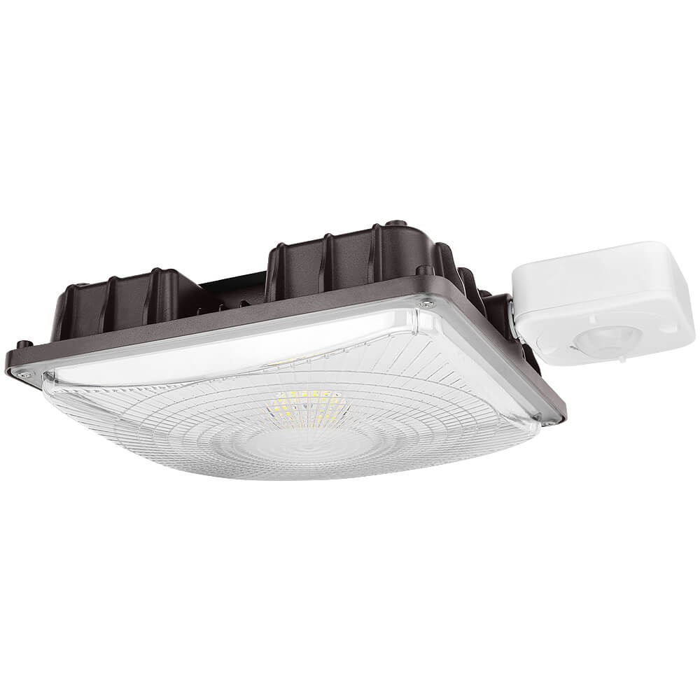Konlite LED Canopy Area Light - 27W - 3,800 Lumens - 5000K- Non-Dimmable - 120-277V - 70W Equal