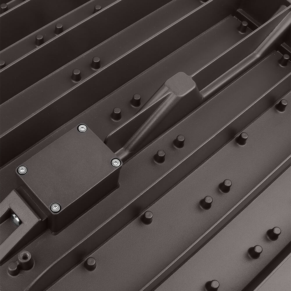 Back view of Konlite Spica 400W LED Tennis court light