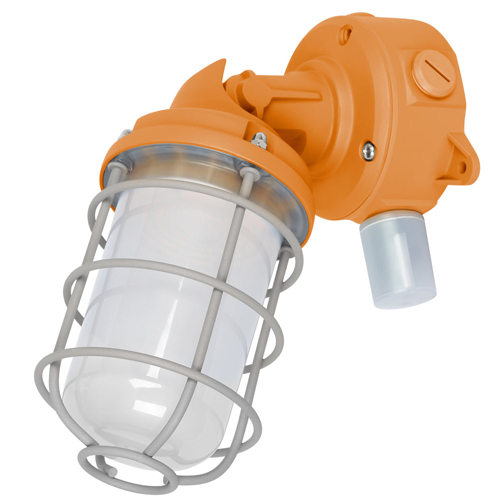 Konlite Vapor Tight LED Light Fixture with a photocell