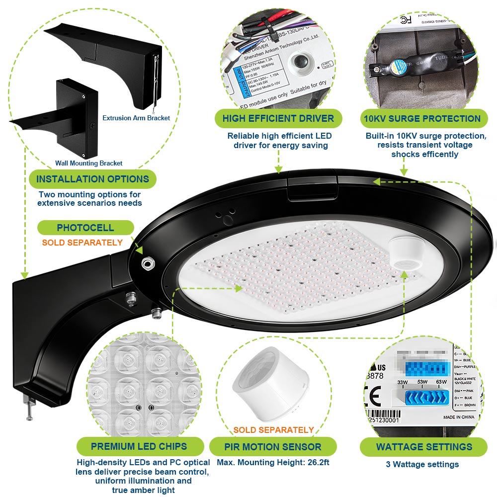 Highlighted features of Konlite Atria Turtle Friendly Amber LED Light