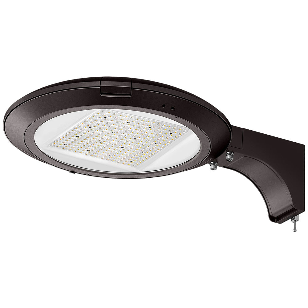 Konlite Atira LED Area Light - 9,450 lumens - Type V - 63W/53W/33W - 3CCT - Dark Bronze - 120-277V - 250W Equal
