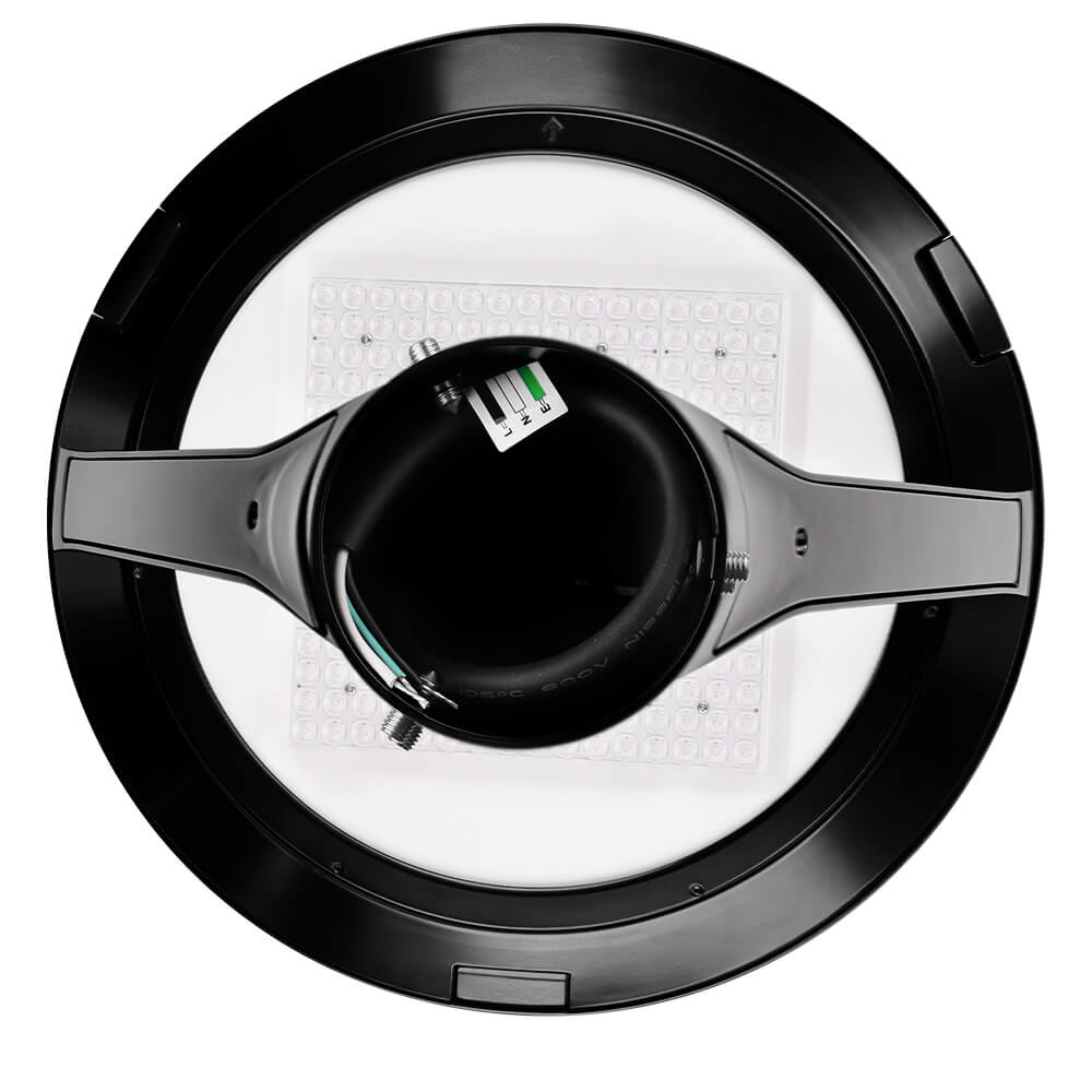 Button View of a 63W Konlite Atria LED Post Top Light