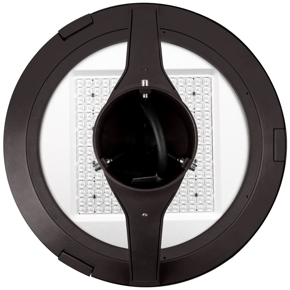 Button View of a 63W Konlite Atria LED Post Top Light