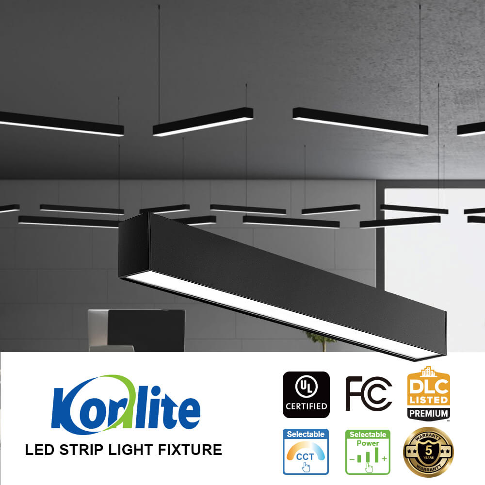 Black 2 FT Architectural Linear Light LED Linear Fixture