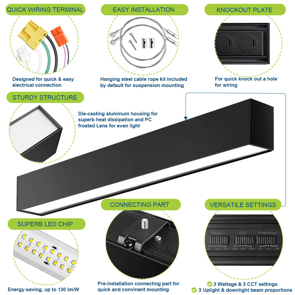 2FT Architectural Linear Light LED Linear Fixture product details