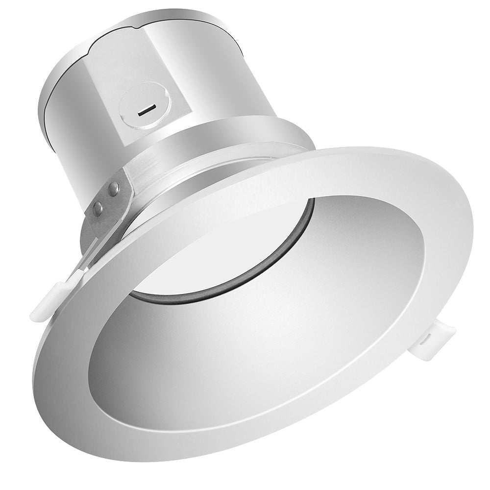 Konlite recessed down light with 6" white Trim