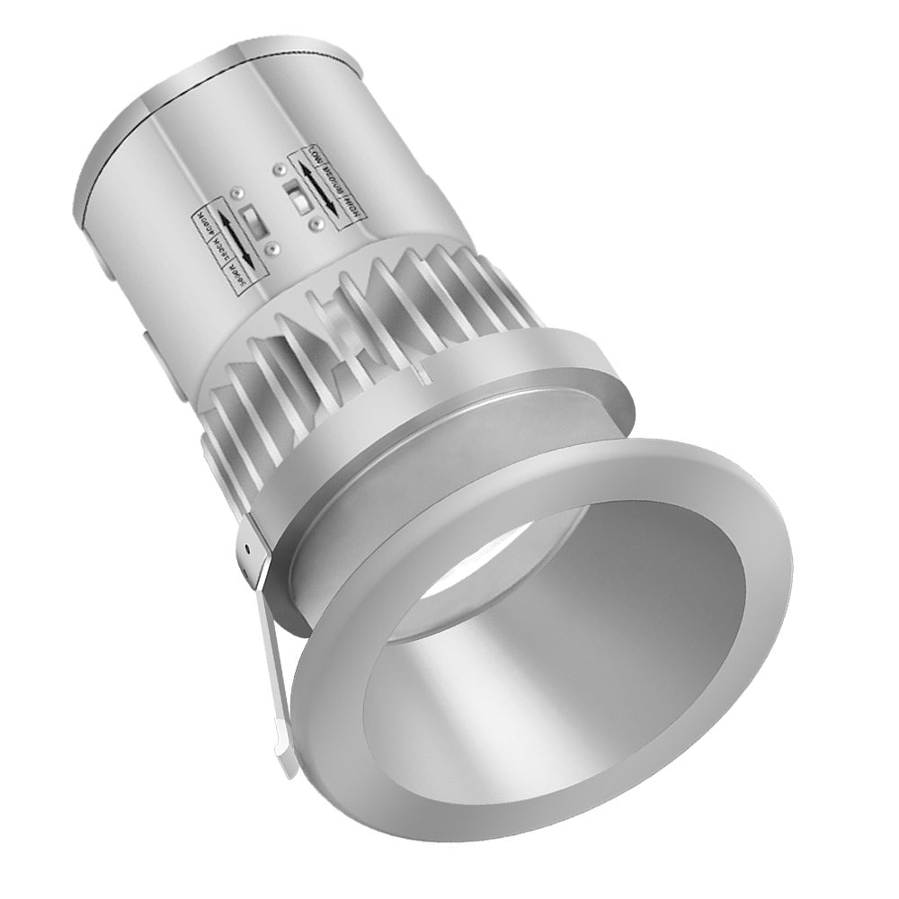 Konlite recessed down light with 4" Haze Trim