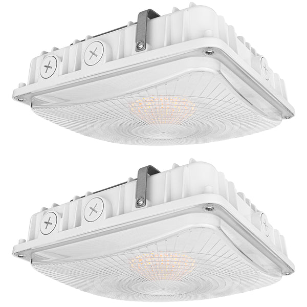 Two Pack Konlite White LED Canopy Lights