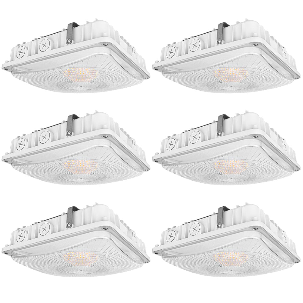 6 pack Konlite LED Canopy Lights