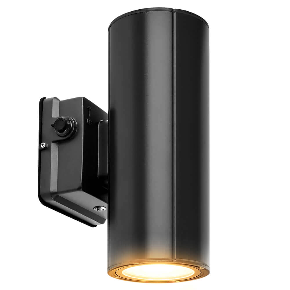 LED Cylinder Up and Down Wall Light fixture emergency battery installed lights