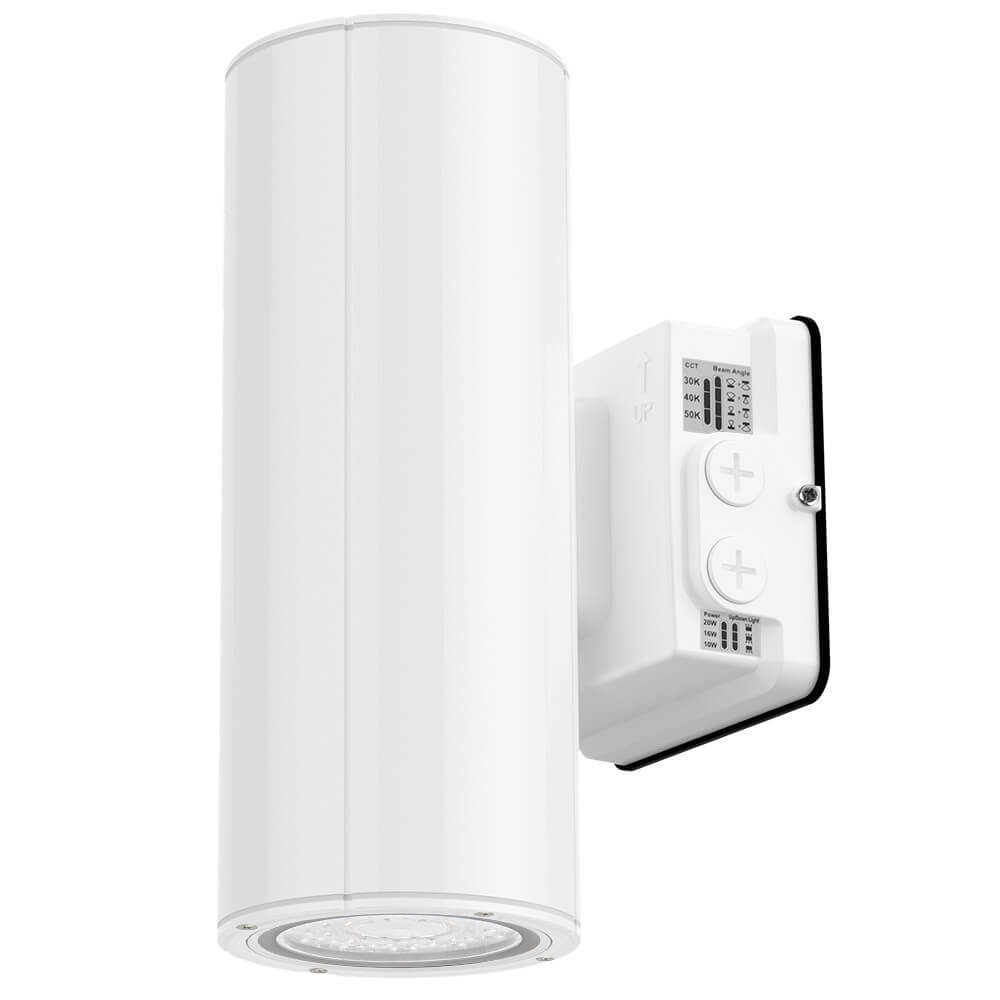 White20W LED Wall Sconce with control panel