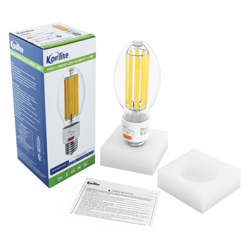 Package of 45W High Lumen LED Filament Bulb