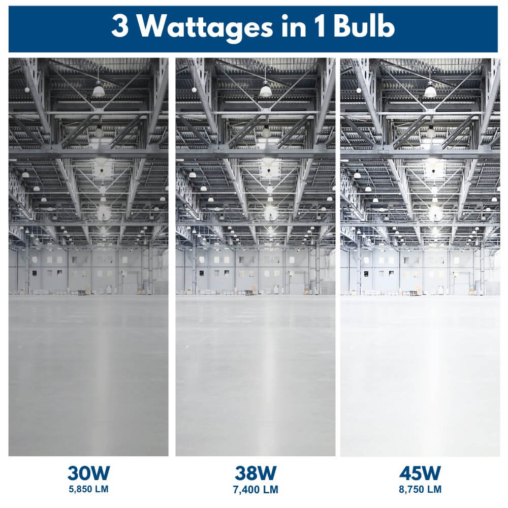 Wattage Selectable 45W High Lumen LED Filament Bulb