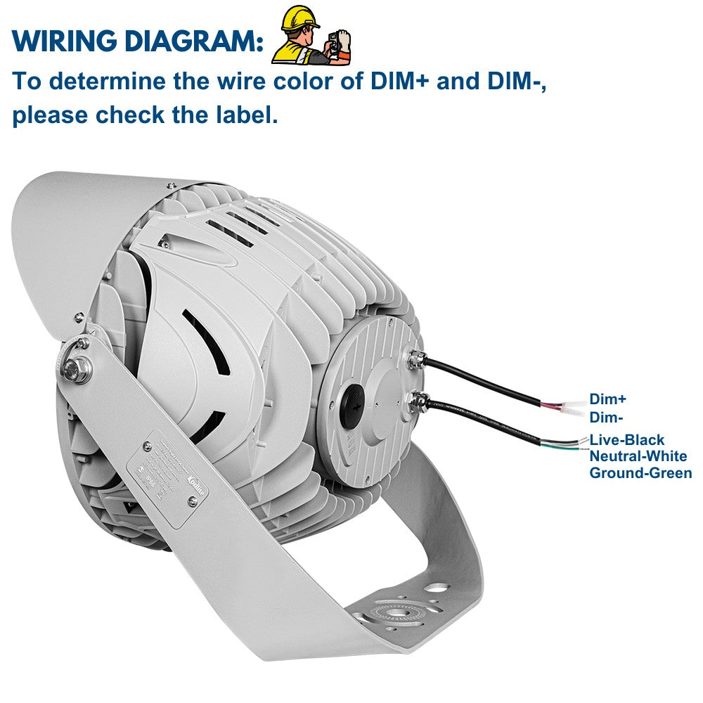 Wiring of 500W Konlite LYRA LED Stadium Light