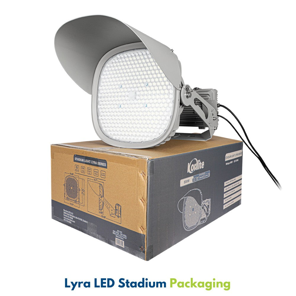 800W Konlite LYRA LED Stadium Light and it's box