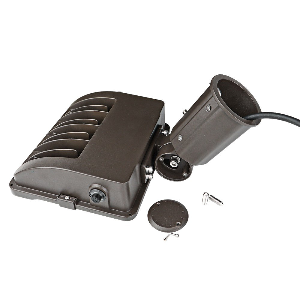 Konlite Navi LED Flood Light with Slipfitter mount and photocell