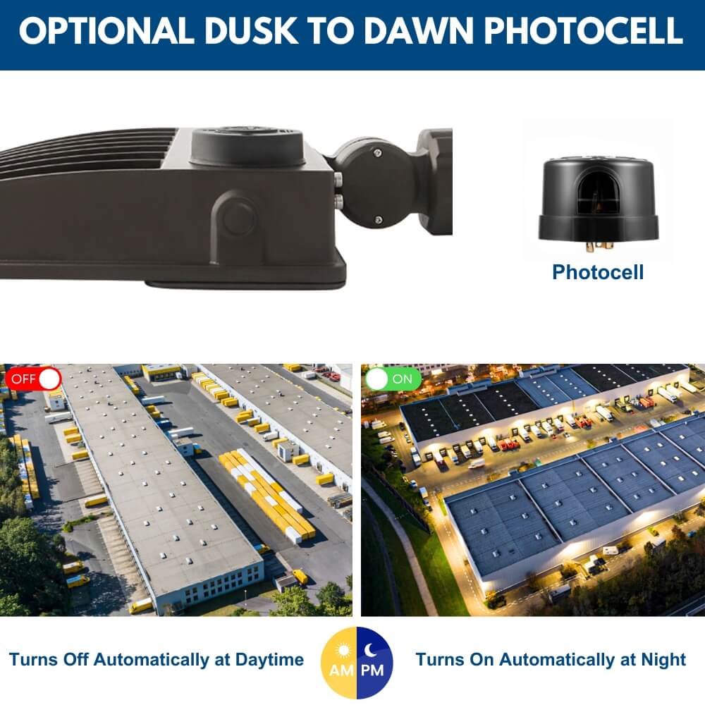 Dusk to Dawn Photocell of 250W Konlite NAVI Flood Light