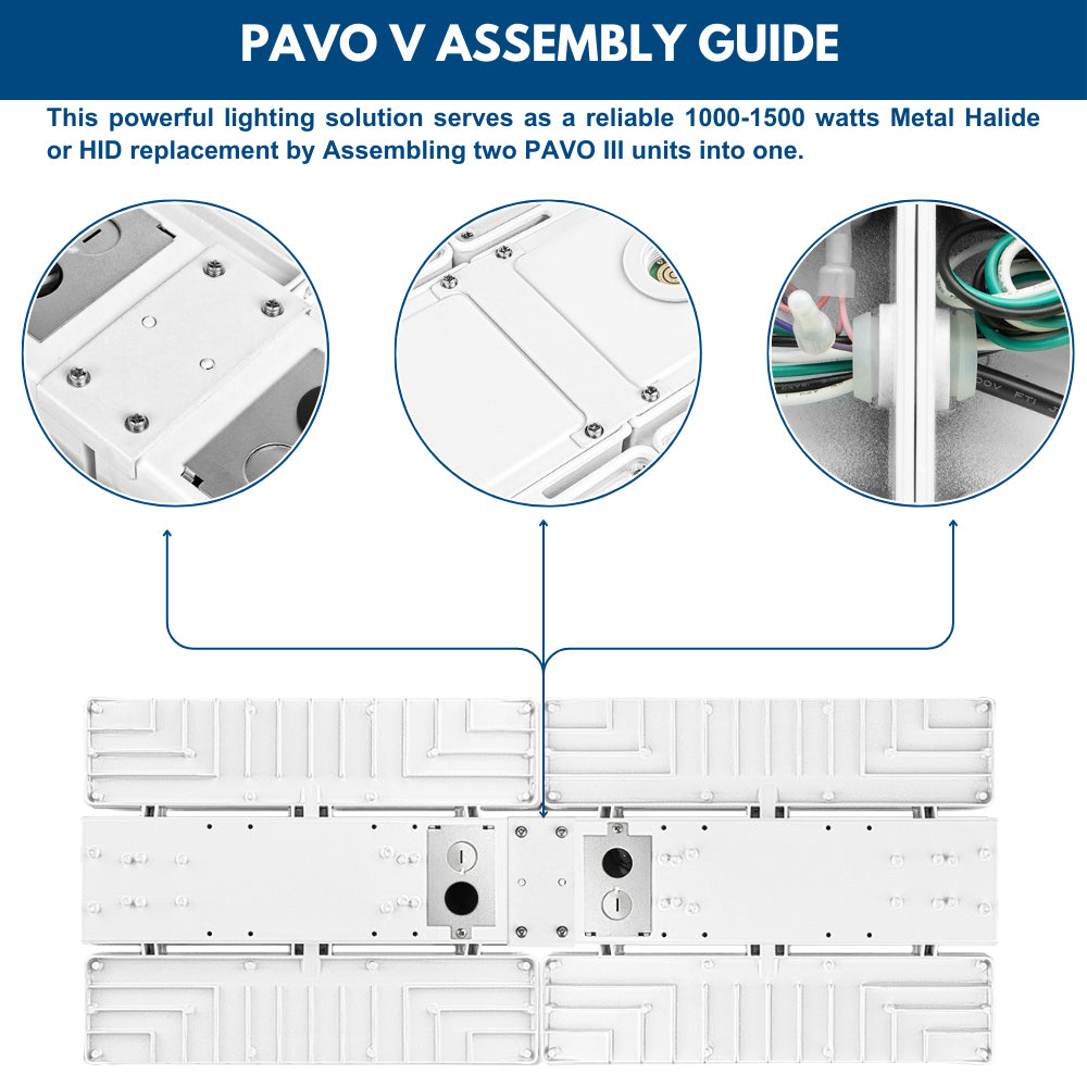Assembly two PAVO III into one PAVO V
