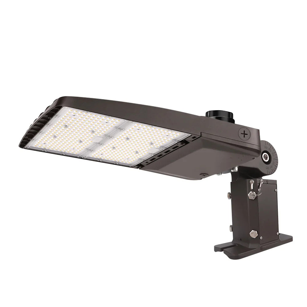 Konlite Vela wattage selectable 310W 5000K led parking lot light with universal mount