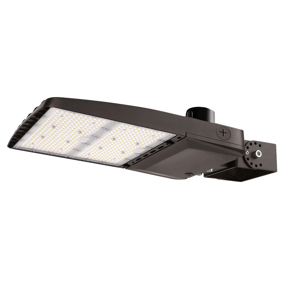 Konlite Vela wattage selectable 310W Type 5 led parking lot light with yoke mount