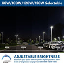 150W Vela LED Parking Lot light product Wattage selectable 