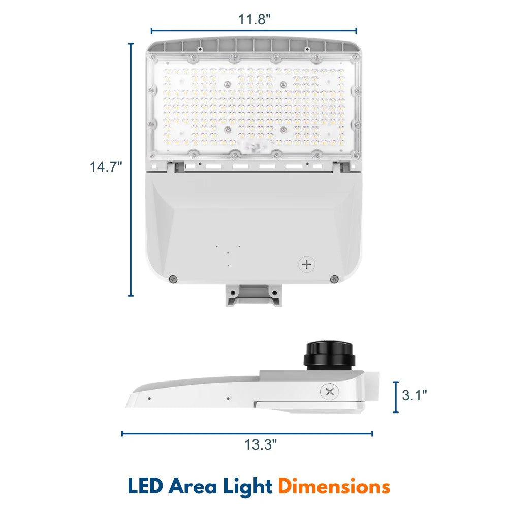 the dimensions of Konlite Vela series led area light