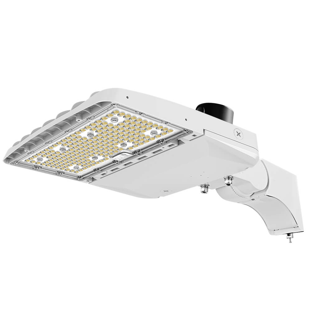 While VELA II Parking Lot light with Pole mount