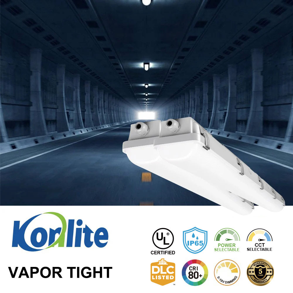 2 pack 4ft Vapor Tight LED Light Fixture