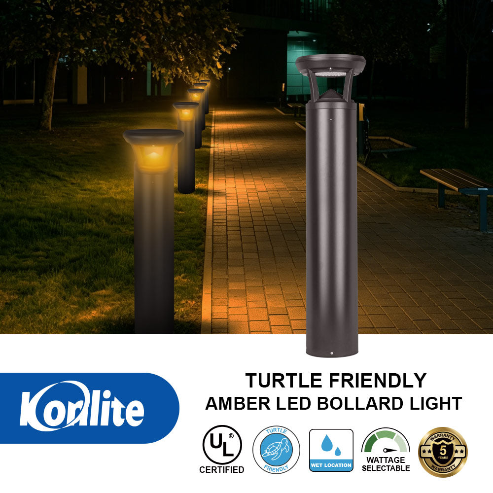 Certifications and features for Konlite Atria Turtle Friendly LED 3ft Dark Bronze Bollard Light