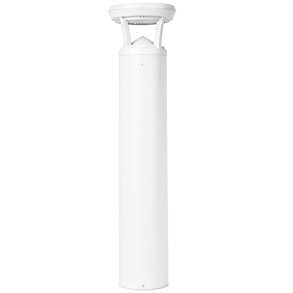 White color variation of Konlite's Atria Turtle-Friendly 3 ft Bollard LED Fixture
