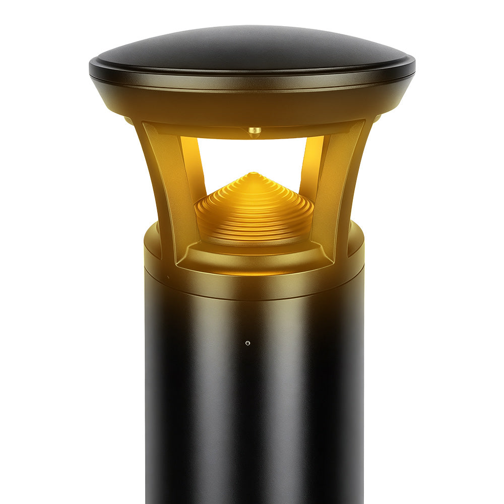 Dome Top option for Black Atria LED Turtle-Friendly Bollard Light