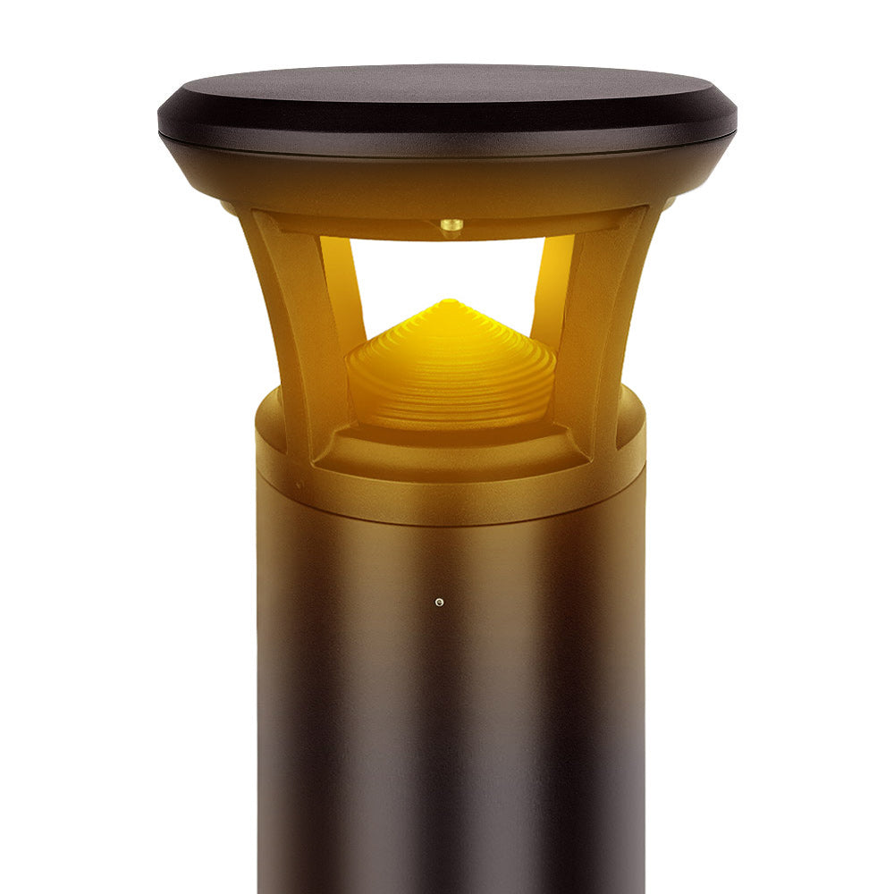 Flat top option for Konlite Atria Turtle Friendly LED 4 ft Dark Bronze Bollard Light