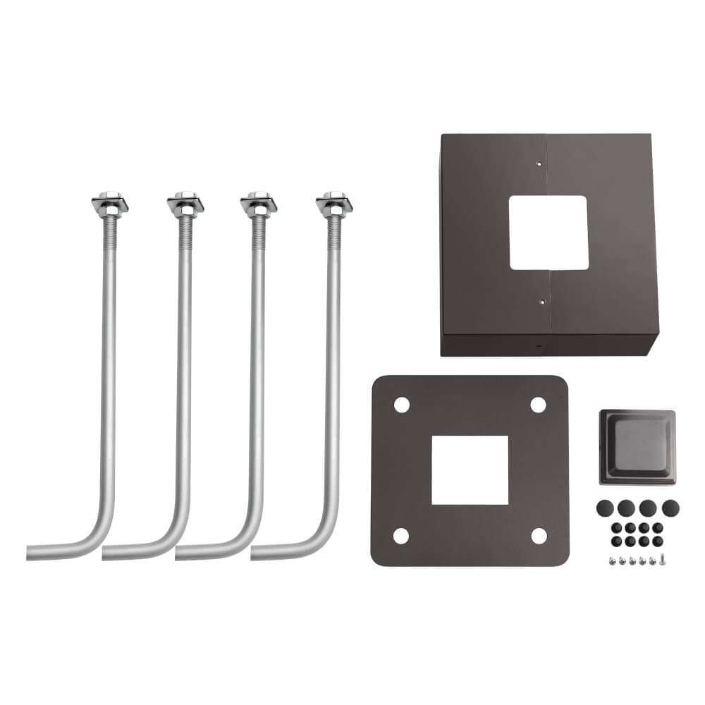 Set of light pole accessories