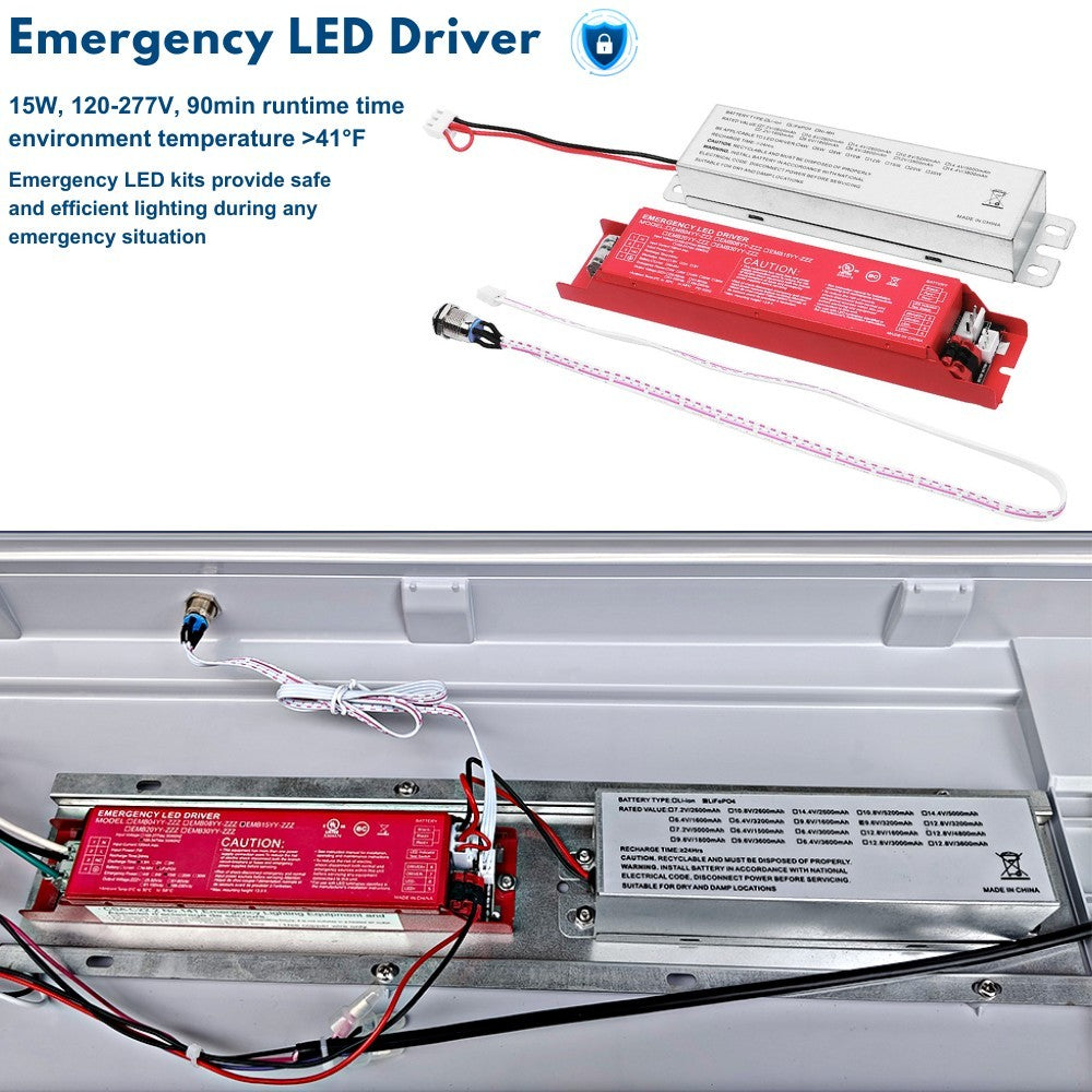 Emergency Driver for NSF Vapor Tight LED Light Fixture