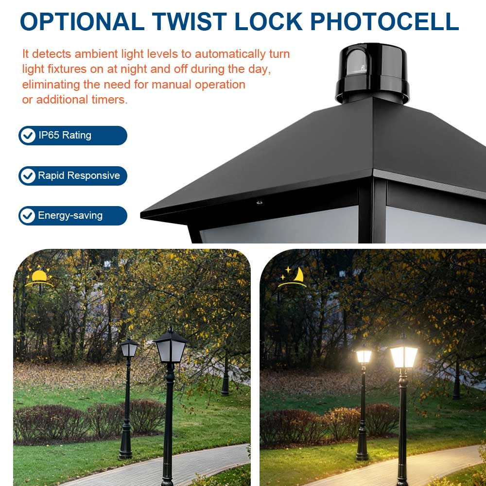 Photocell for 120W Konlite LED Lantern Post Top Light