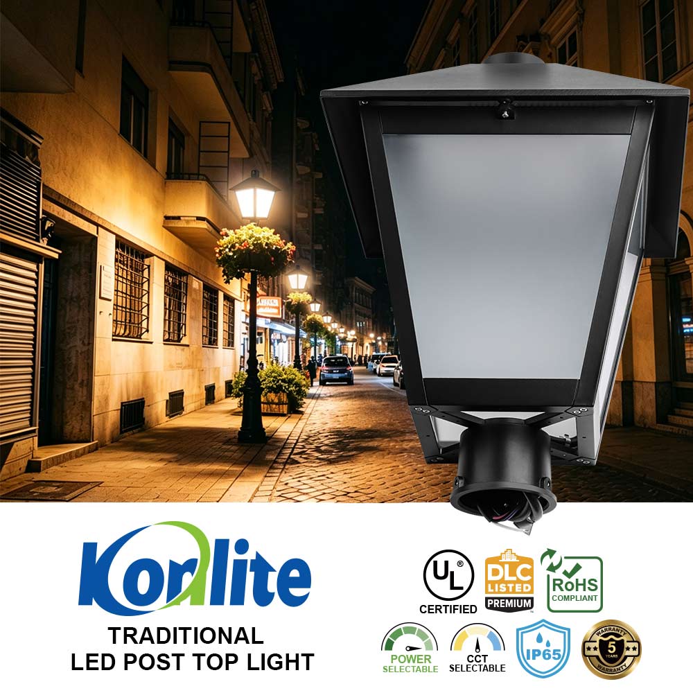 60W Konlite LED Lantern Post Top Light