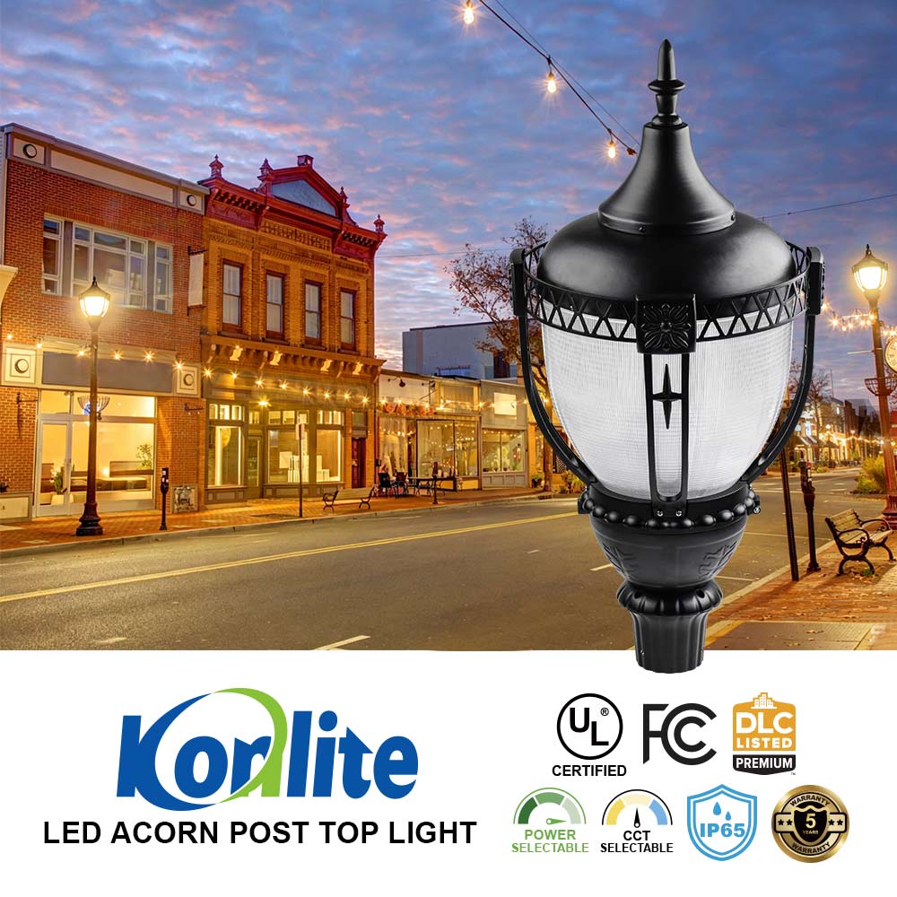 100w KONLITE Acorn LED Post Top Light