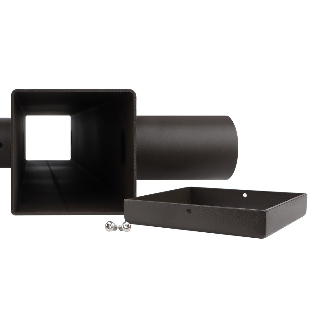 Bullhorn Bracket for parking lot lights