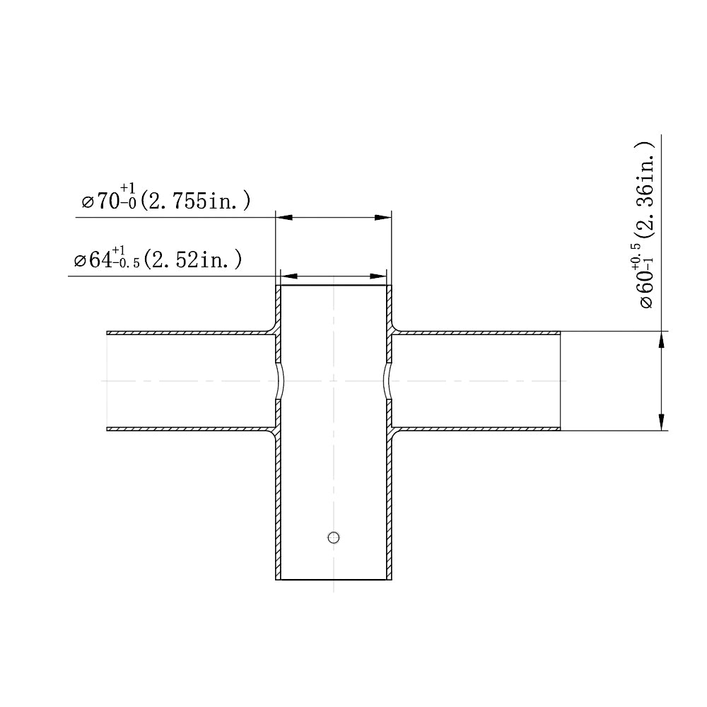 Twin Spoke 180° Tenon Adapter Dimensions