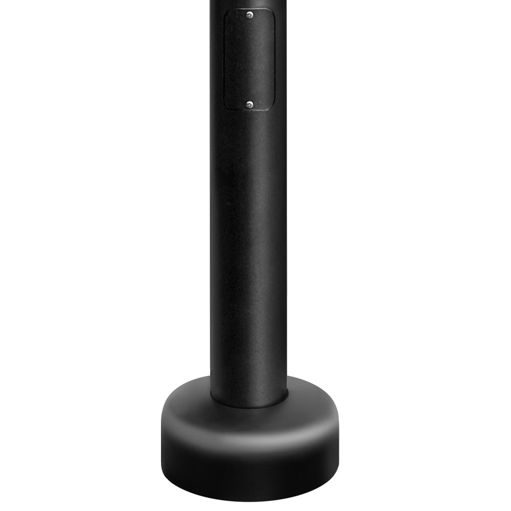 25ft Black cylindrical light pole