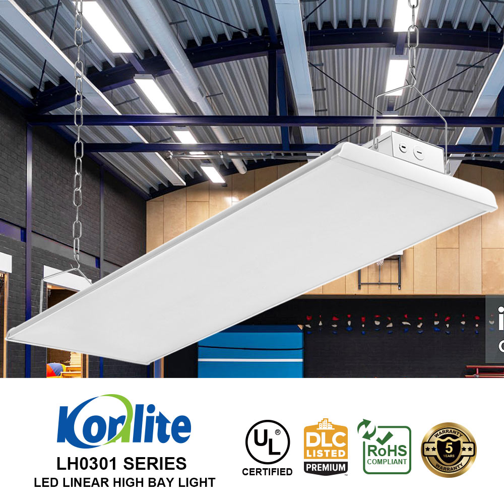 UL and DLC certified LED highbay installed in a warehouse