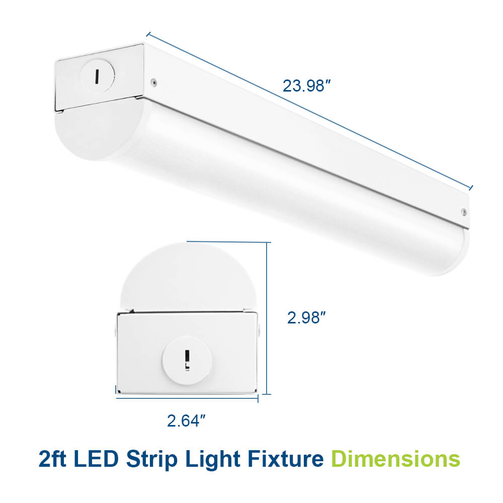 Dimensions of LED Strip light fixtures