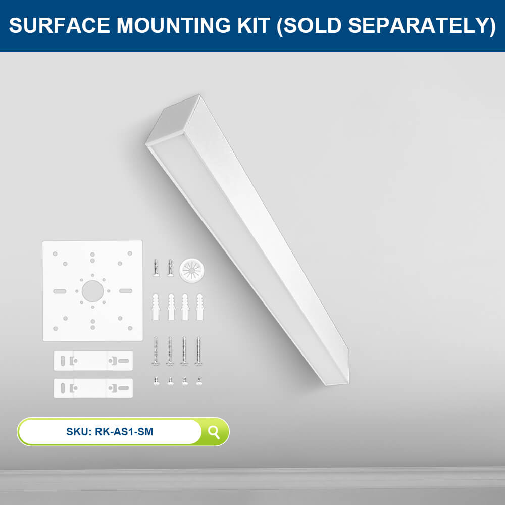Surface mount for 2FT Architectural Linear Light LED Linear Fixture