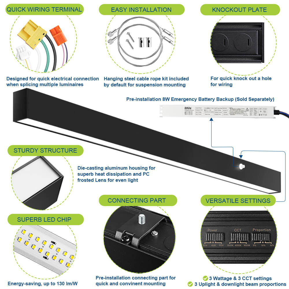 4 FT Architectural Linear Light LED Linear Fixture product details