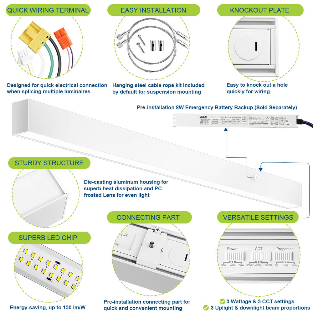 4 FT Architectural Linear Light LED Linear Fixture product details