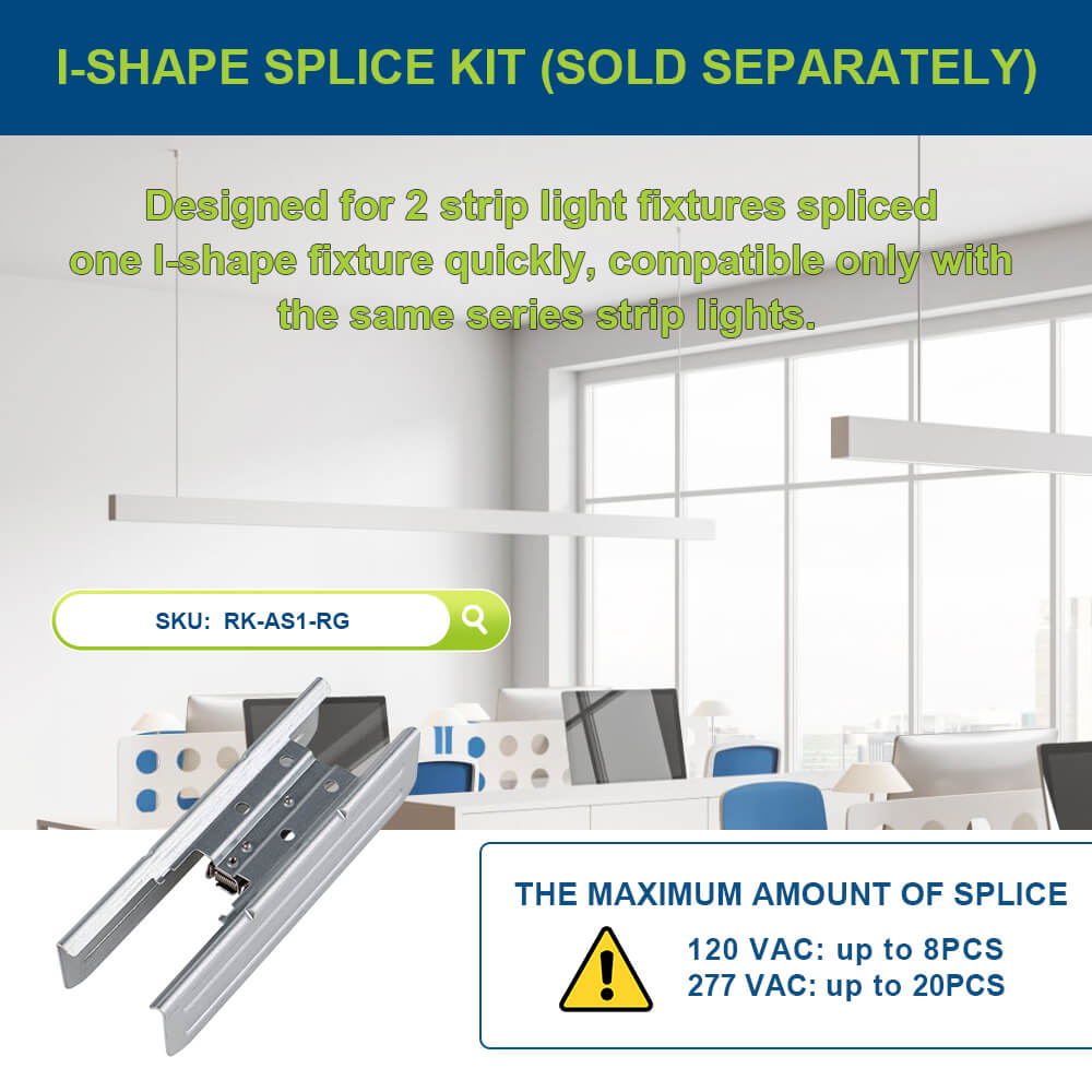 Splice kit for 4 FT Architectural Linear Light LED Linear Fixture