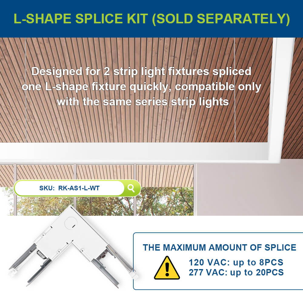 Splice kit for 4 FT Architectural Linear Light LED Linear Fixture