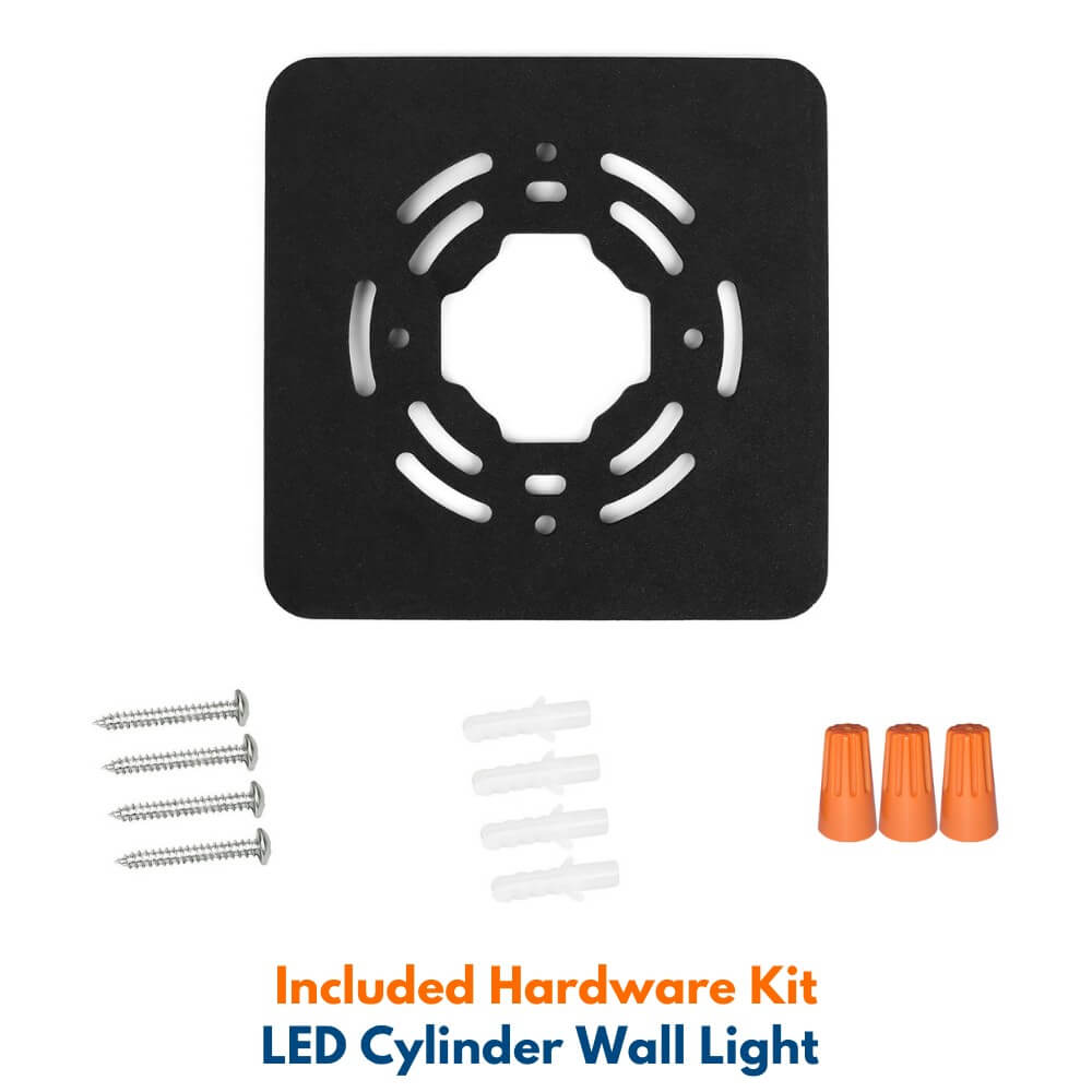 Hardware kit of Konlite LED Cylinder Up and Down Wall Light fixture