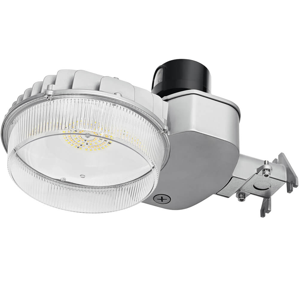 led barn light with a black dusk to dawn photocell