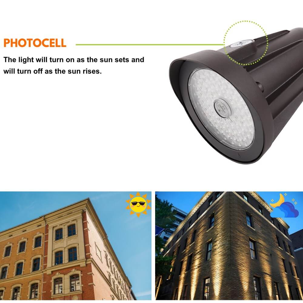 Photocell of 25W LED Outdoor Bullet Flood Light fixture